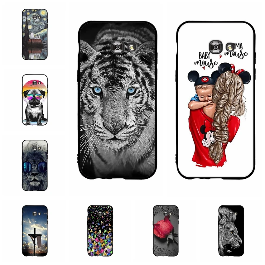 Чехол для Samsung A5 2017 чехол силиконовый ультра тонкий телефона Galaxy A520F задняя крышка