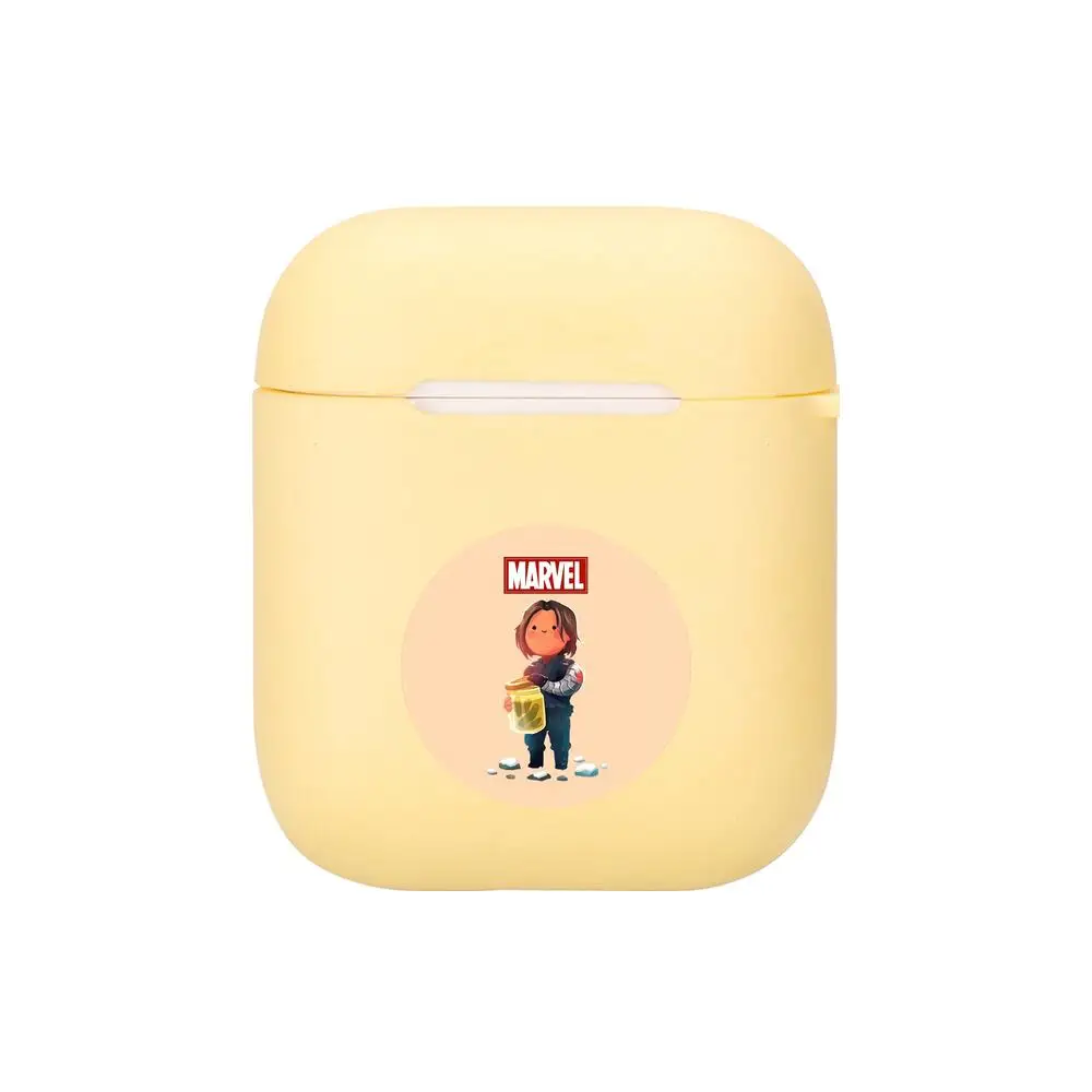 Силиконовый чехол с героями мультфильмов Мстители Marvel для Apple Airpods 1/2 защитный