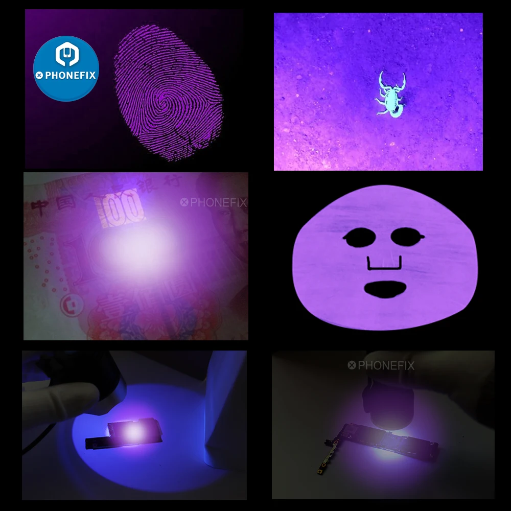 УФ фонарик с черным светом 5 В USB|Наборы ручных инструментов| |