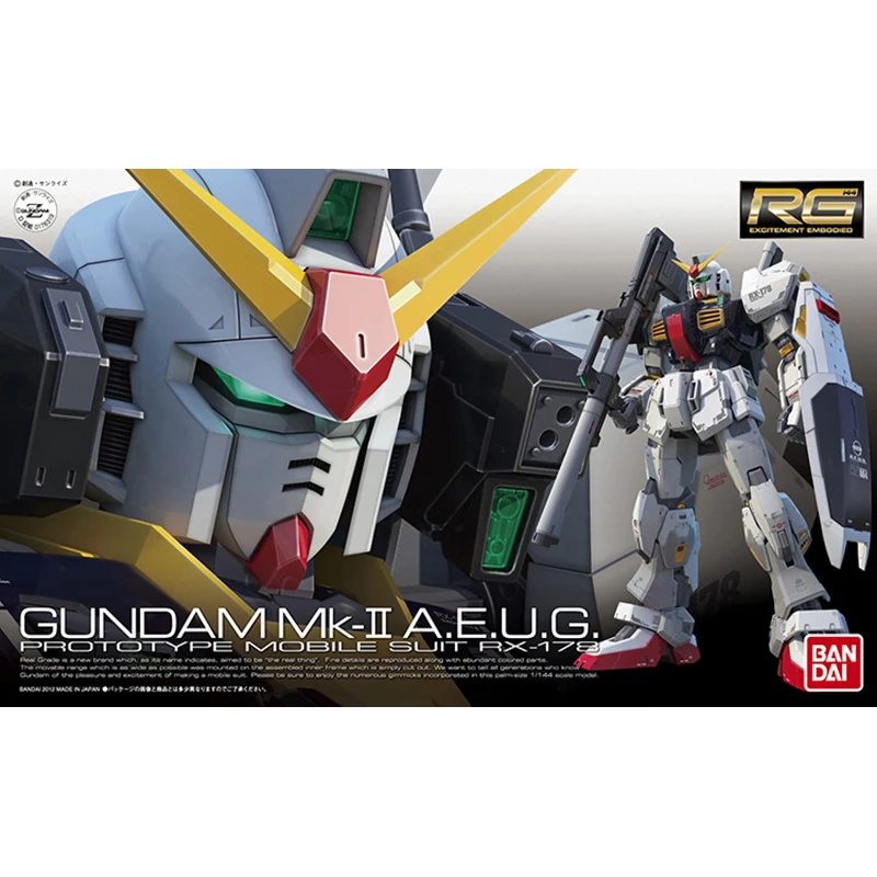 

Bandai Gundam RG 08 1/144 Rx-178 Mk-Ii A.E.U.G AEUG Gundam Model Kit Pvc Assembly Toy Collection Anime Action Figure Kids Toys