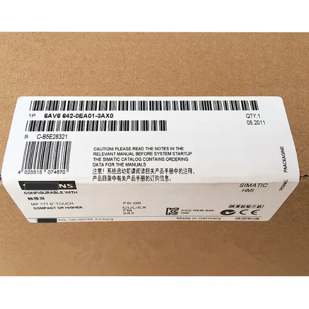Совершенно новый оригинальный 6AV6642 0EA01 3AX0 HMI MP 177 5 7 дюймовый | Пульты ДУ -4001321844780