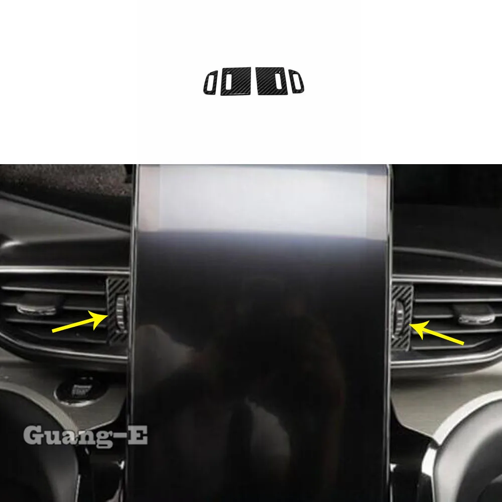 

Внутренняя отделка автомобиля рамка молдинг Средний переключатель кондиционера Выходная решетка вентиляции 4 шт. для Ford Explorer U625 2019 2020 2021