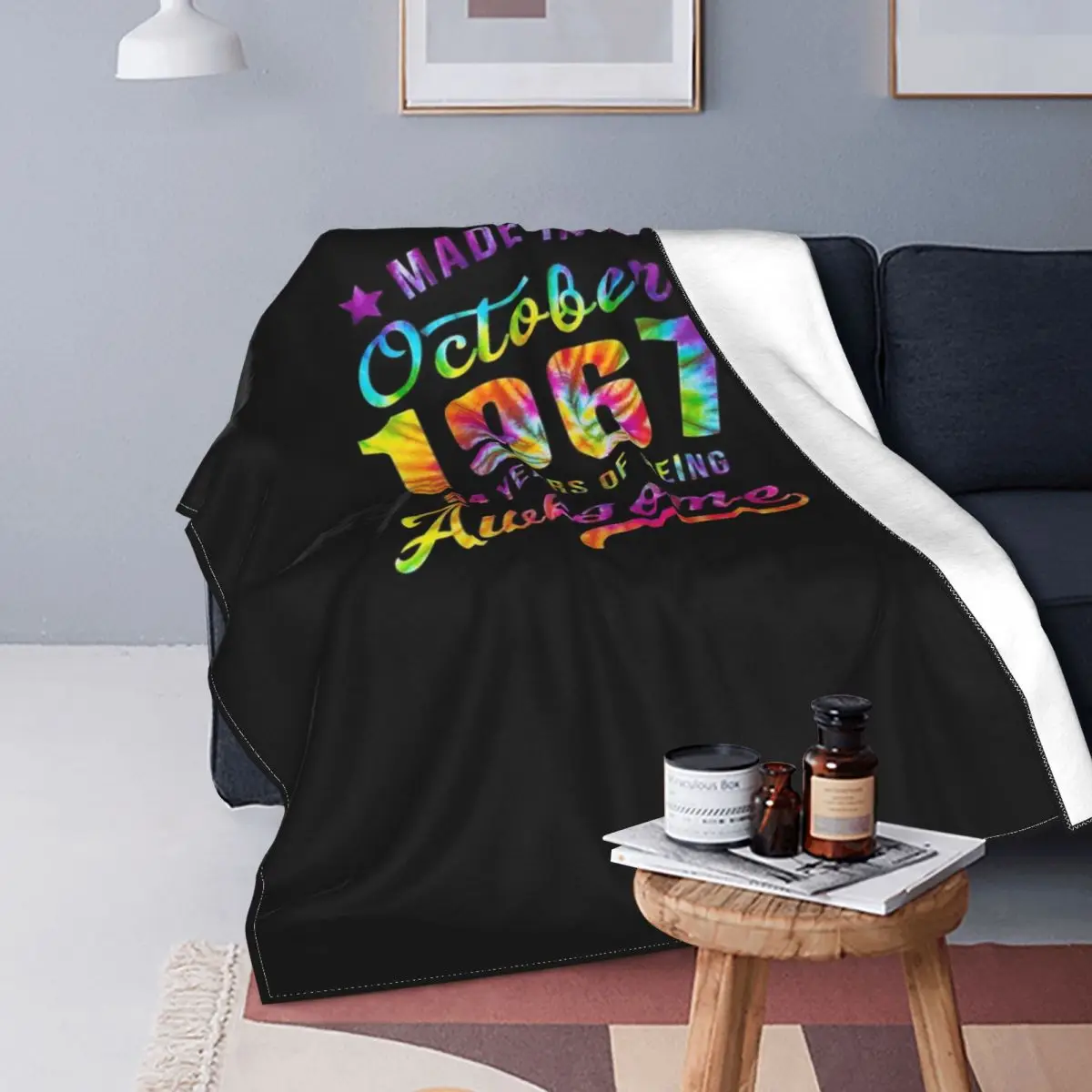 

Happy 54Th Birthday Decoration Made Blanket Bedspread Bed Plaid Sofa Bed Blankets Hoodie Blanket Islam Prayer Rug