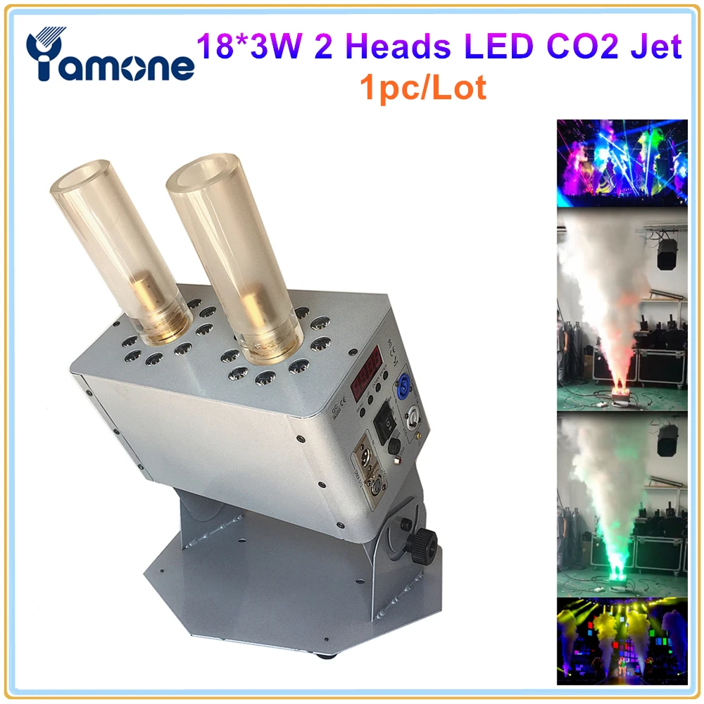 Фото 1 шт./лот Новинка 18 шт * 3 Вт Мощный светодиодный Co2 крио струи DMX Управление Led CO2