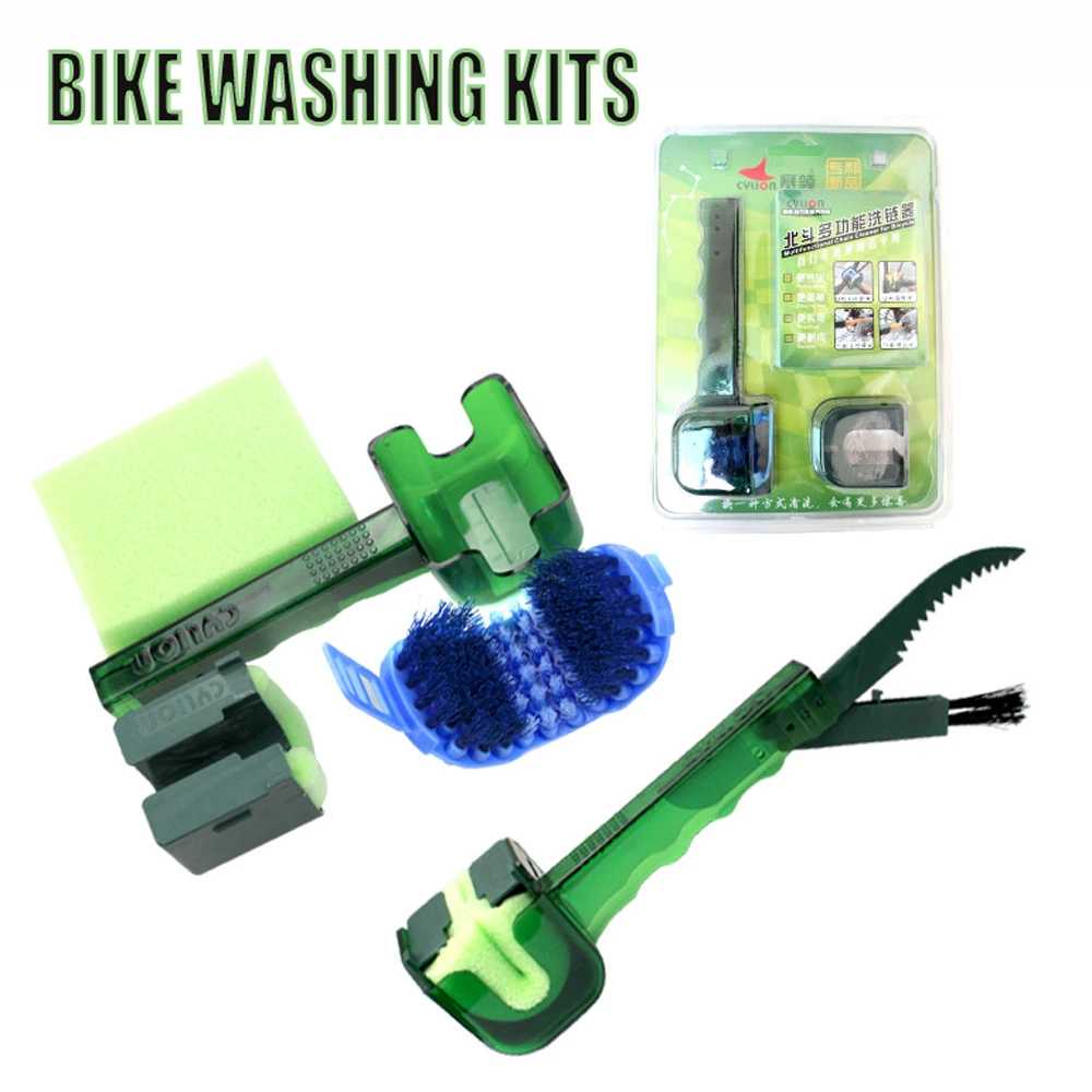 MTB Bike Chain Cleaner Bicycle Tool Kits Tire Brushes Road Flywheel Clean Wash Kit Cassette Quick Cleaners Sets