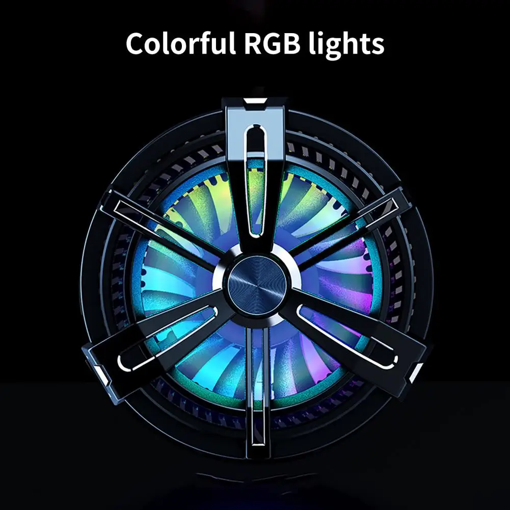 Компактный охладитель для телефона с RGB-подсветкой простой в использовании