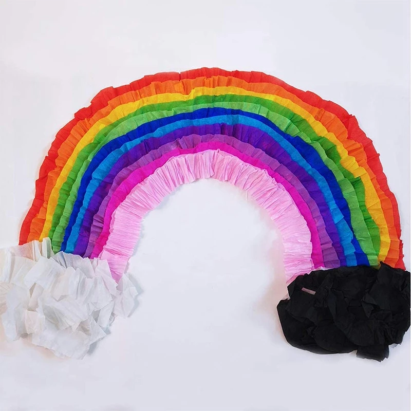 

100Pcs Brown Kraft Label Paper Tag Blank Luggage Card & 13 Rolls Party Streamers Backdrop Decorations