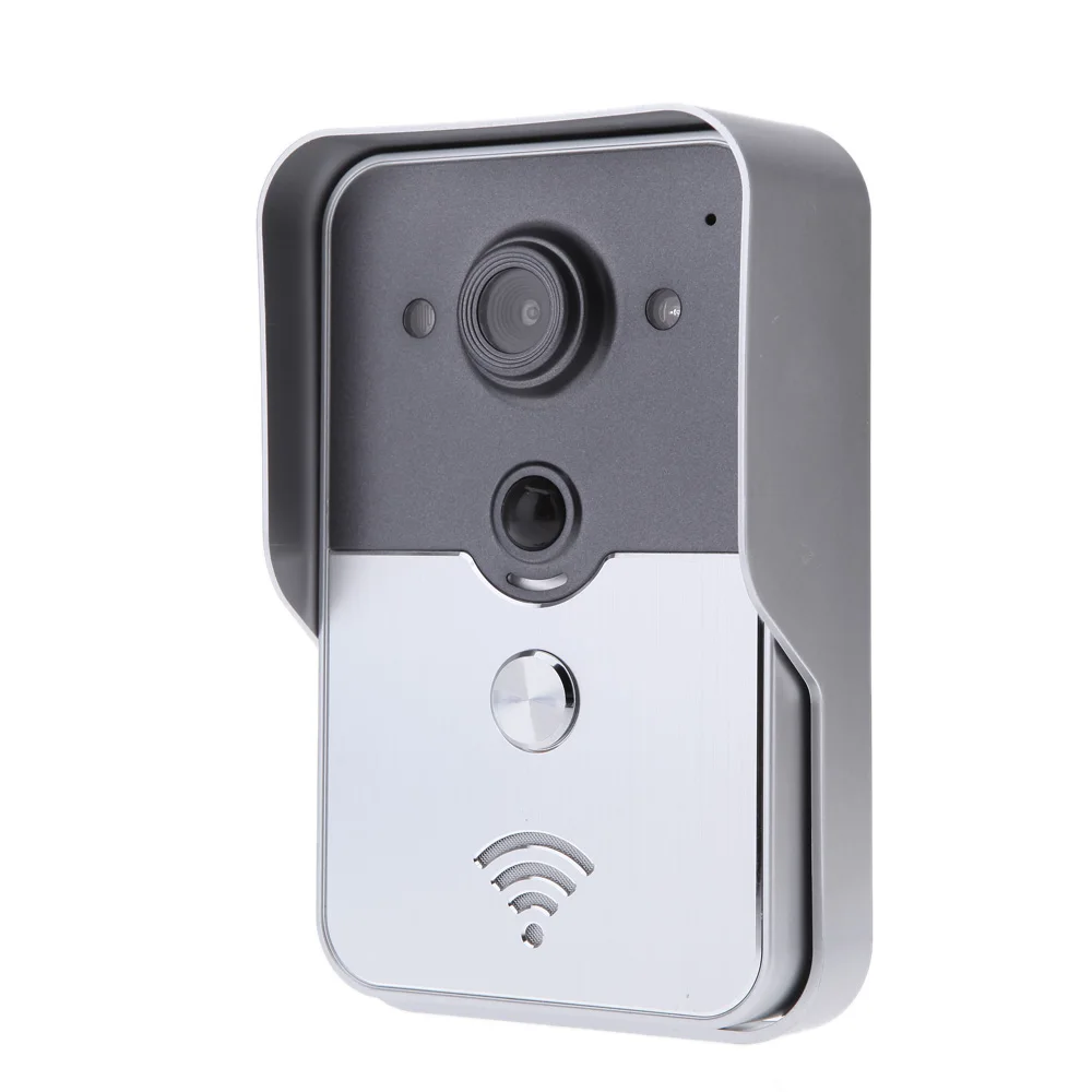 Многофункциональный беспроводной WiFi видео Визуальный дверной звонок P2P PIR