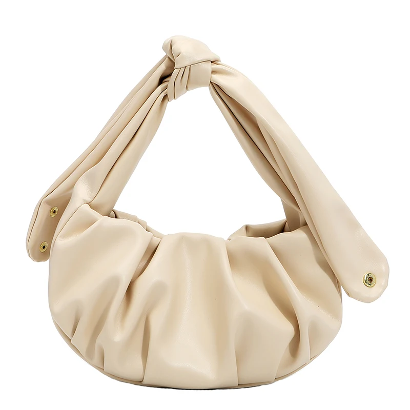 

Niche designer folds soft knotted underarm bag 2021 spring and summer new casual all-match single shoulder messenger bag tide