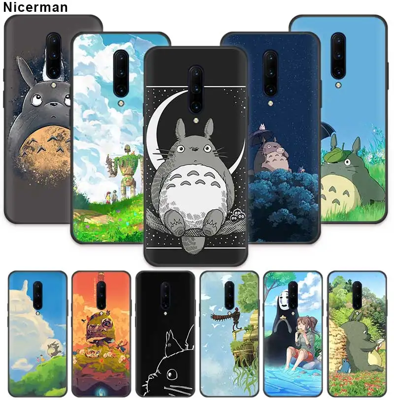Аниме студия Ghibli Тоторо чехол для Oneplus 7T 7 8 Nord Pro 5G Z 6 6T One Plus OnePlusNord Чехол черный