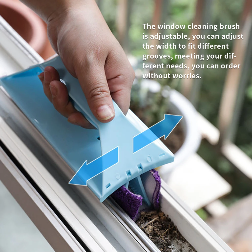 

New Brush For Cleaning Windows Wipe Glass Groove Cleaning Brush Washing Windows Sill Gap Track Brush Cleaning Tools