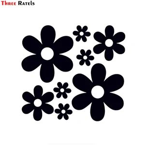Three Ratels FTZ-156 #15x13,8 см цветок Ddaisy Виниловая наклейка для автомобиля красивая наклейка для украшения окна