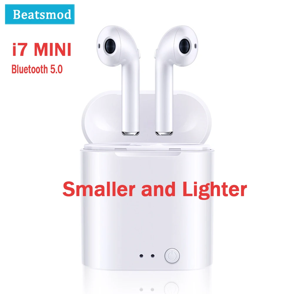 I7 Mini TWS Bluetooth 5 0 наушники-вкладыши с зарядным боксом беспроводная гарнитура