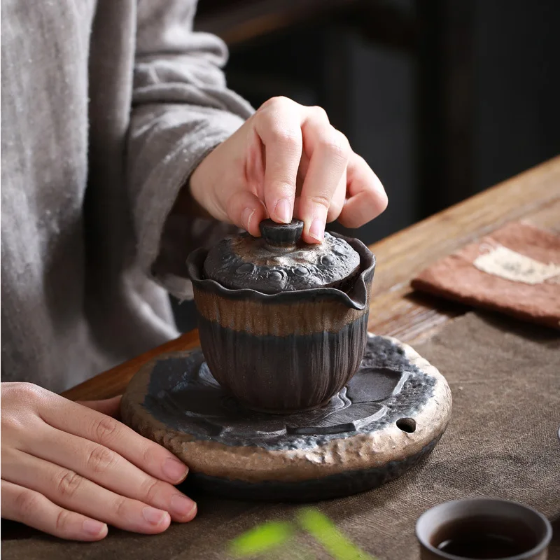 Чайный кунг-фу чайник ручная работа одинарный горшок хватка кружка для