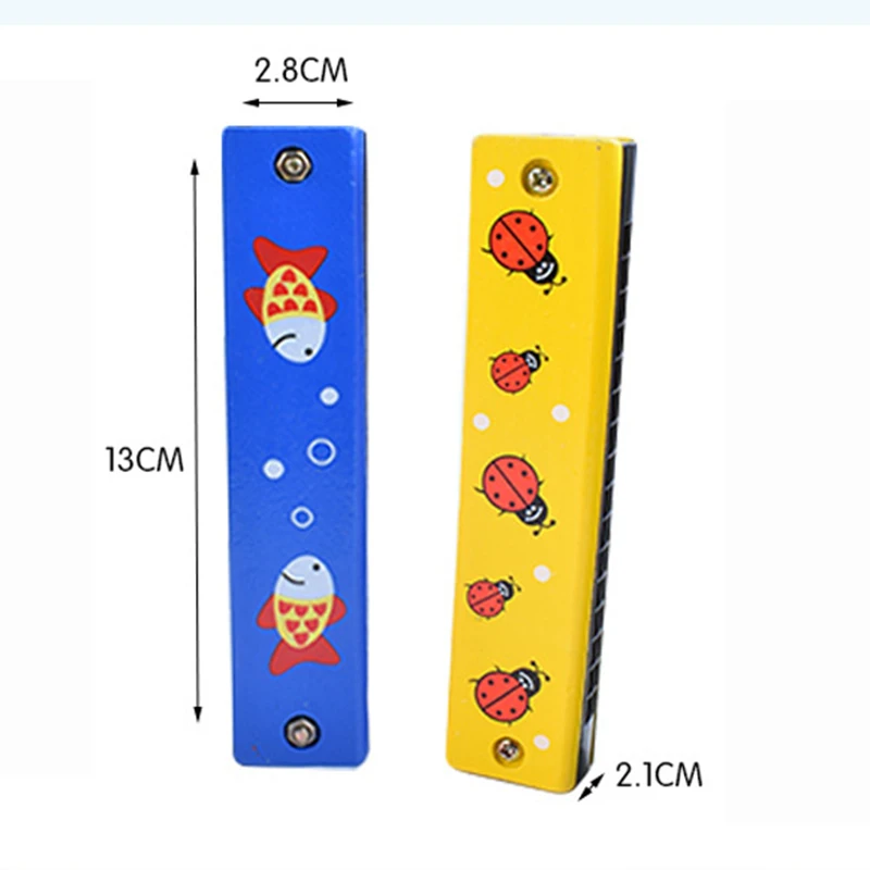 Гармоника диатоническая 1 шт. музыкальный инструмент с 16 отверстиями|Игрушечные