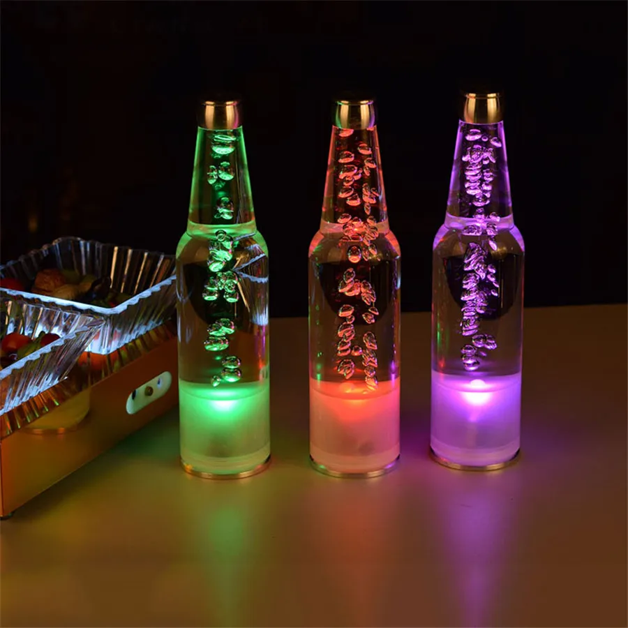 Thrisdar перезаряжаемая настольная лампа для бара, креативная личность, хрустальная лампа для бутылки вина, KTV, бар, кафе, настольная лампа, ночной Светильник