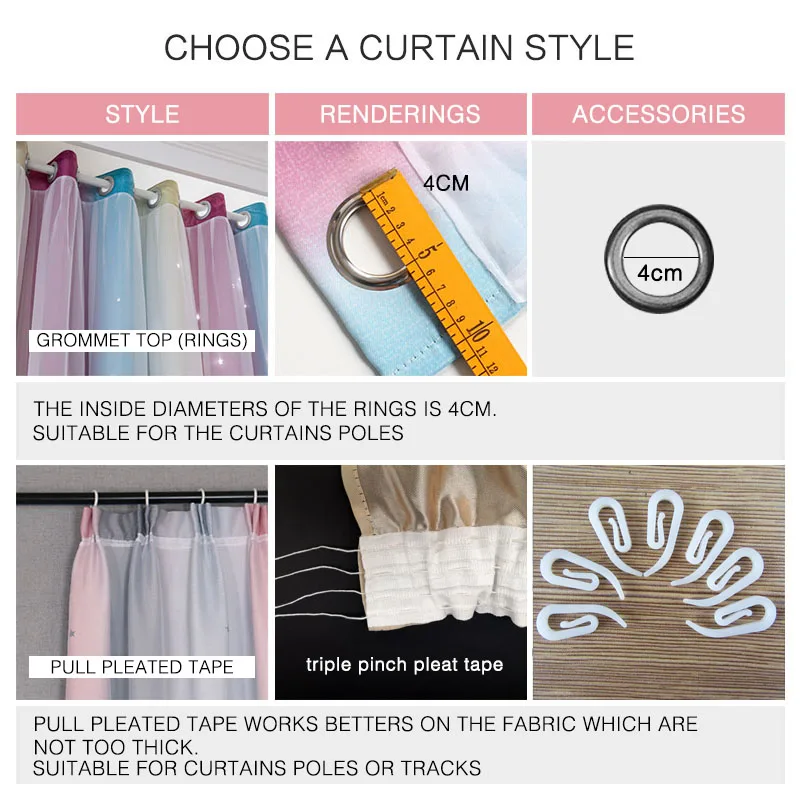 Двухслойные затемняющие шторы с градиентными радужными цветами полые звездочки