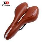 WEST BIKING седло для велосипеда, профессиональное, удобное, дышащее, ажурное, силиконовое, для горного велосипеда