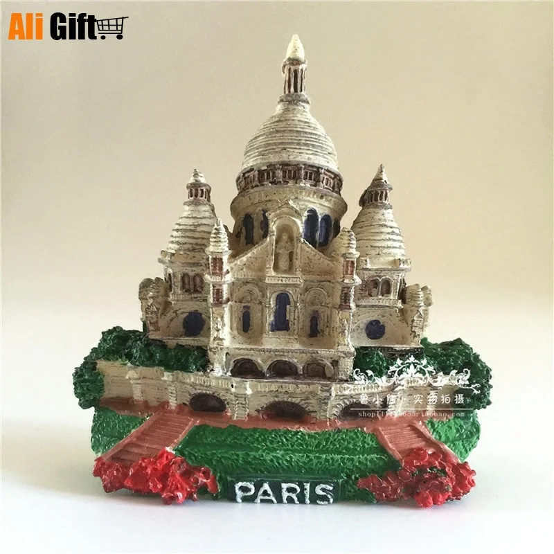 3D магниты для холодильника Франция Мадрид церковь мир туризм дорожный сувенир