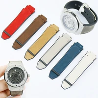 watch accessories scrub leather strap men applicable to for hublot hublot explosion waterproof strap multicolor 1925