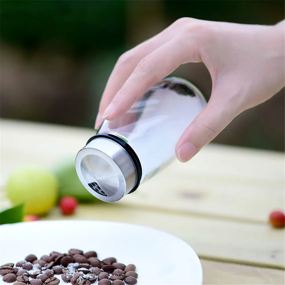 6 шт./компл. вращающийся графинчик из нержавеющей стали набор банок приправ для