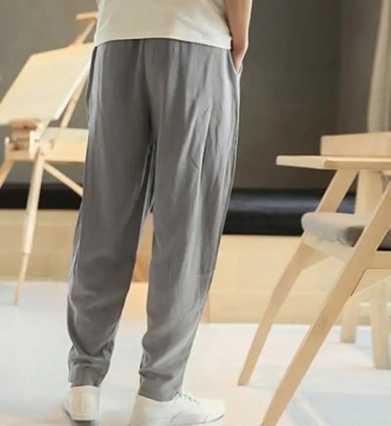 Высокое качество 5 цветов хлопок и лен Тай Чи ушу брюки кникербокеры боевые