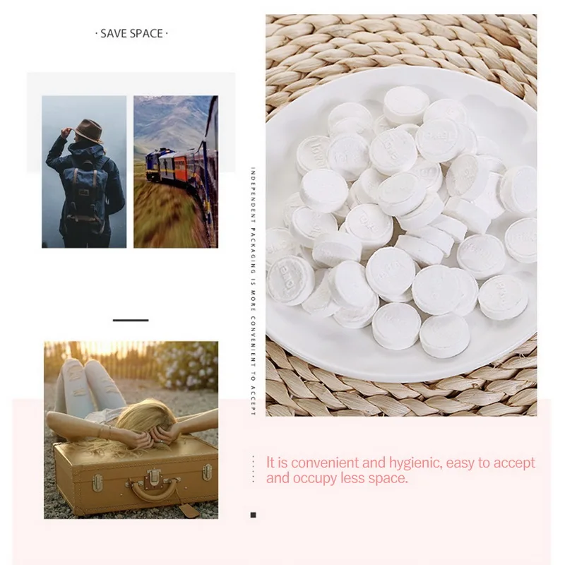 500 шт. портативное мини-полотенце из вискозы одноразовое сжатое полотенце для