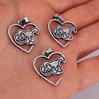 5pcs heart cute cat and dog pendant charm gift charms for children women man accessories