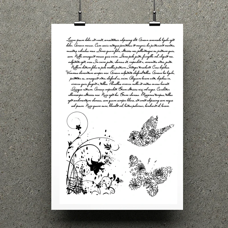 Прозрачные штампы AZSG с бабочками цветами листьями для скрапбукинга сделай сам