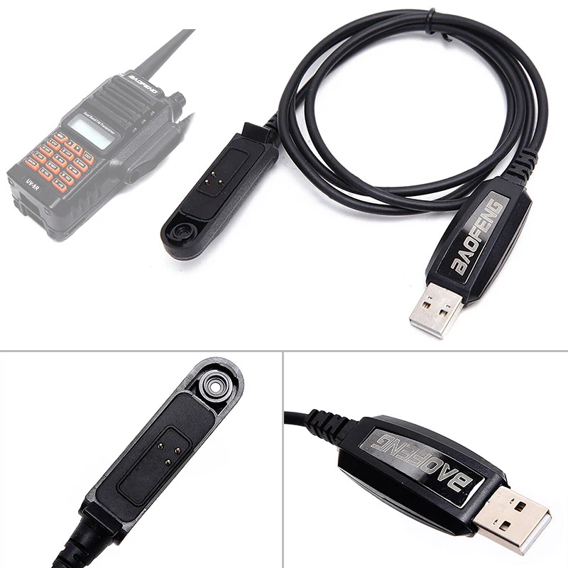 USB Кабель для программирования CD Baofeng BF-UV9R Plus A58 9700 S58 N9 и т. д. Walkie Talkie UV-9R Radio PC |