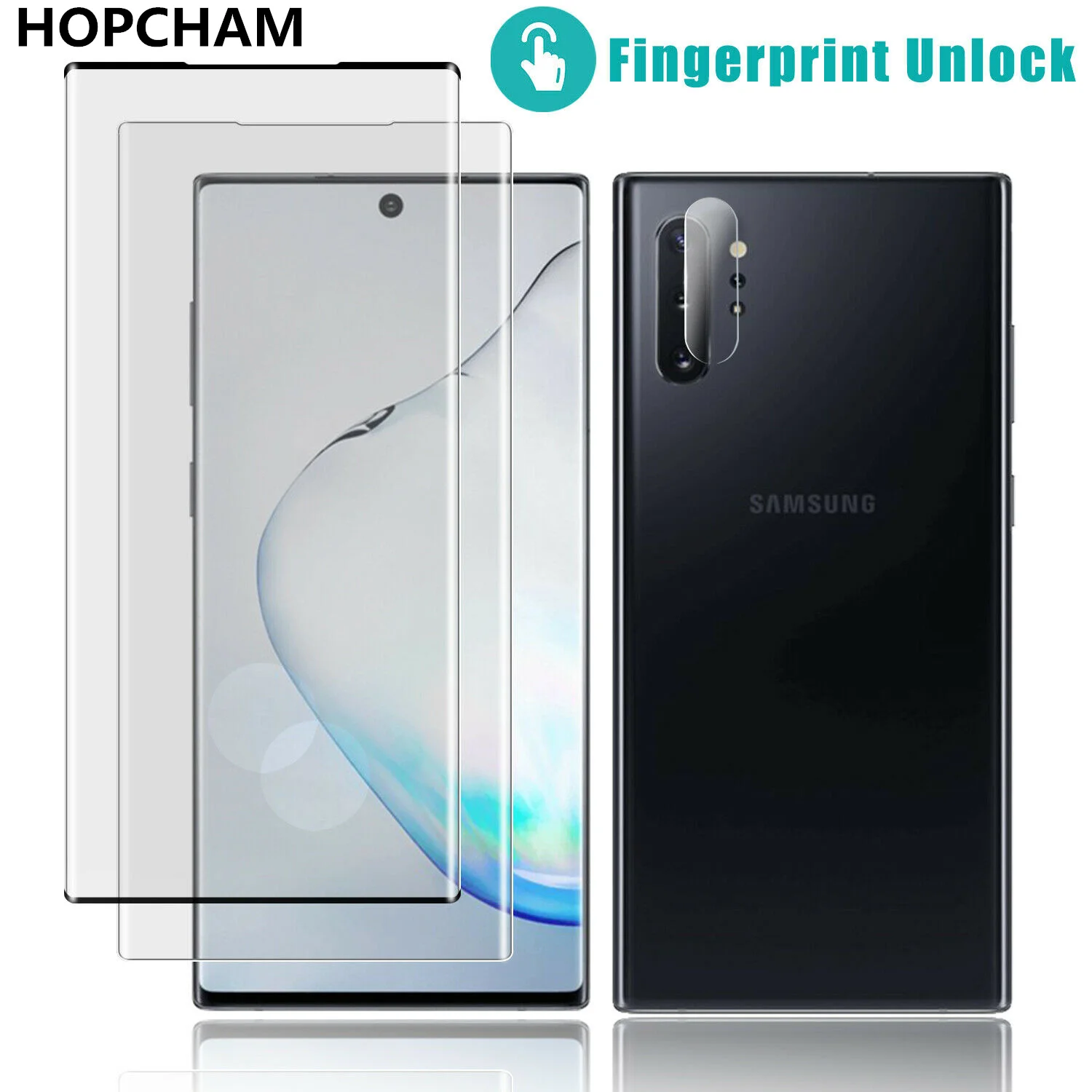 Чехол для телефона из закаленного стекла samsung note 10 pro plus защитное стекло протектор