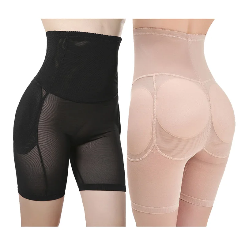 Женские трусы с высокой талией плоские бедра для живота подкладка искусственные