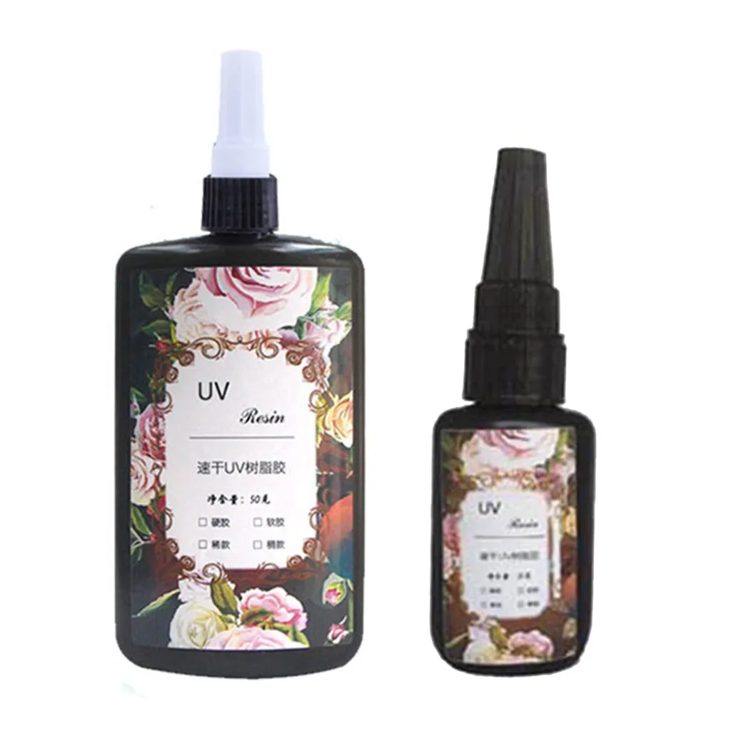 Твердый тип УФ сделай сам кристально прозрачный клей для ювелирных изделий
