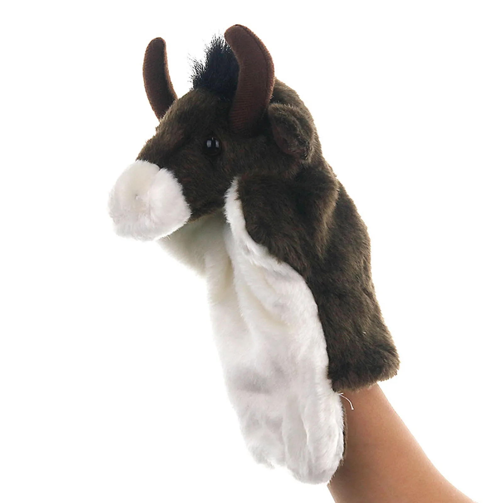 

Cute Little Animal Plush Toy Hand Puppet Parent-child Doll Hand Puppet Cattle Shape Story Pretend Playing Dolls Gift For Kids
