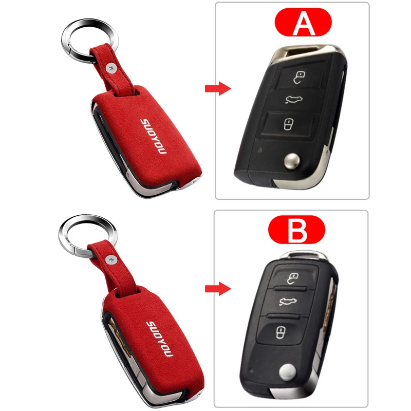 Натуральная кожа оцинкованная брелок для автомобильных ключей чехол Обложка Skoda