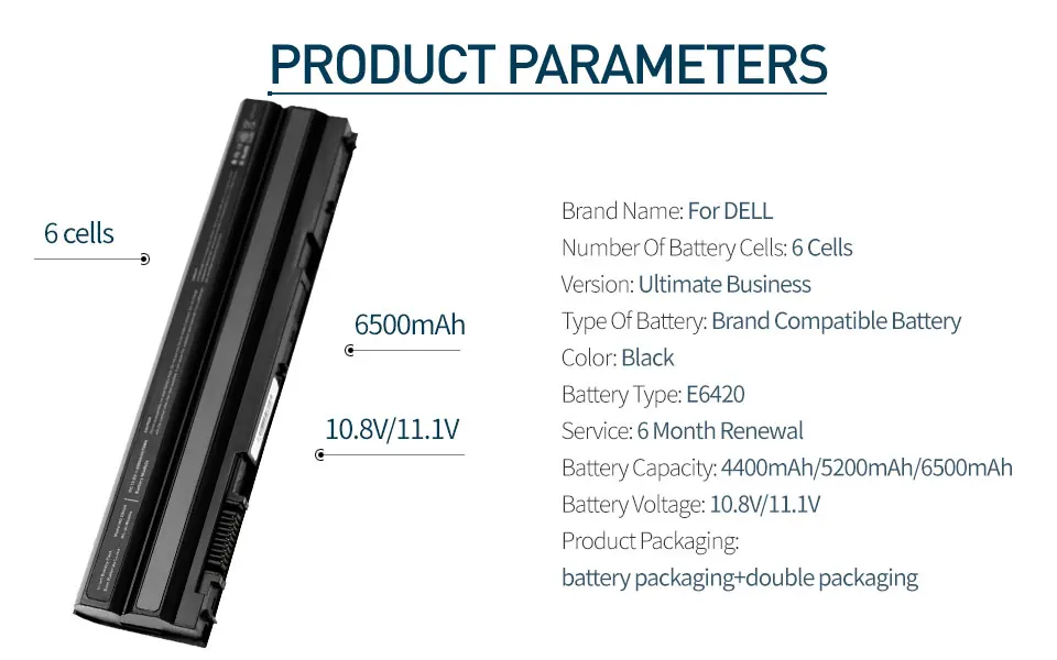 Golooloo 11,1 V ноутбук Батарея для Dell Latitude E6520 E5430 E5520m E5530 E6120 E6430 E6420 E6530 E5420 3460 3560 T54FJ