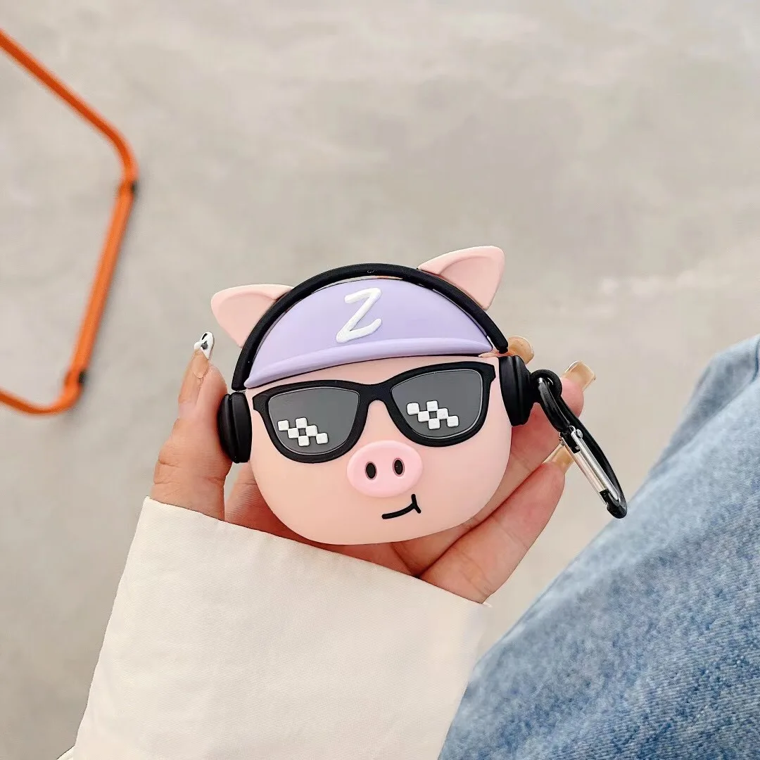 3D Silicone Protection headphone Cases For Huawei Freebuds 4i Case Cute Cartoon Wireless Bluetooth Headset Cover | Электроника
