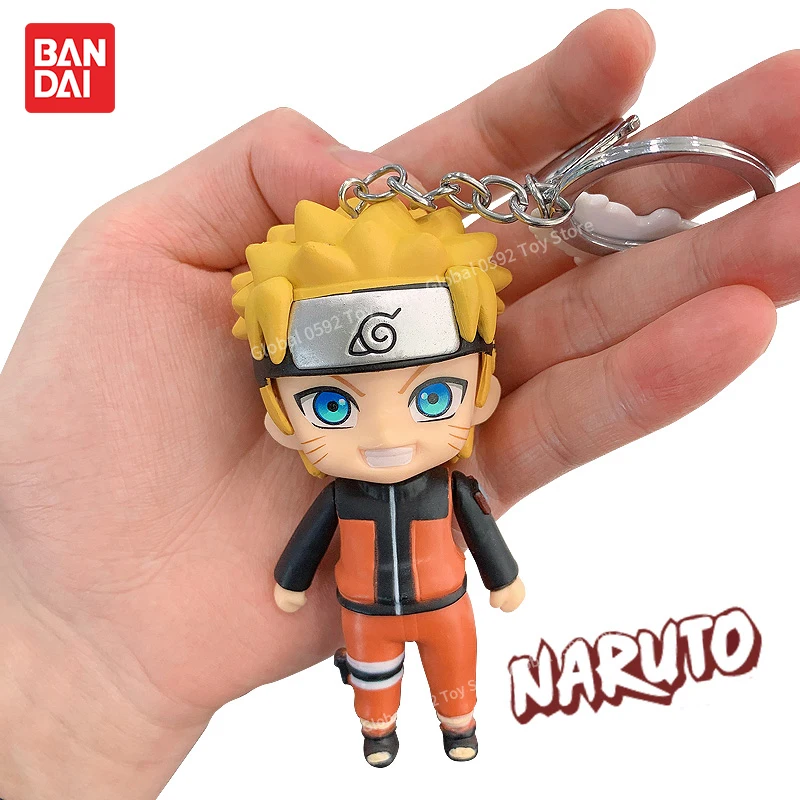 Брелок в стиле аниме Наруто Kawaii экшн-фигурка Uchiha Sasuke Kakashi модель игрушки ПВХ