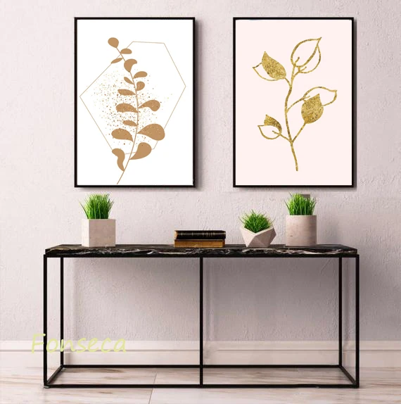 

Abstract Leaf Canvas Paintings Nordic Simple Posters And Prints Wall Art Picture for Living Room Modern Home Decoration