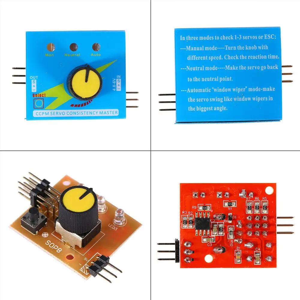 3CH Servo Тест er CCPM RC консистенция мастер ESC сервер тест самолет вертолет автомобиль |