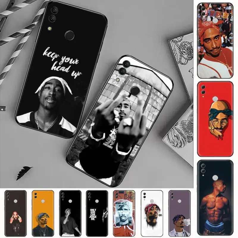 

Rapper 2pac singer Tupac Phone Case For Huawei Honor view 7a5.45inch 7c5.7inch 8x 8a 8c 9 9x 10 20 10i 20i lite pro Cover Shell