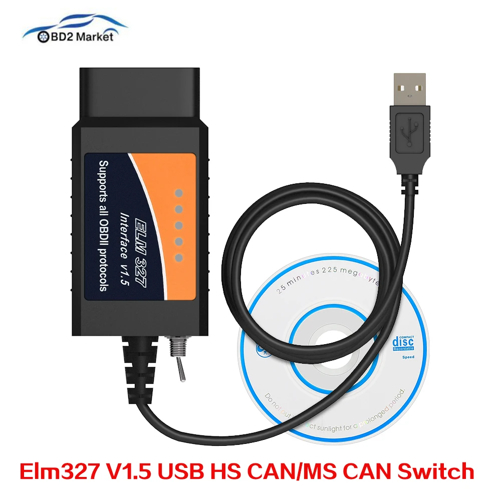 Elm327 V1.5 USB HS CAN/MS CAN переключатель PIC18F25K80 для Ford forscan Elmconfig elm 327 usb автомобильный