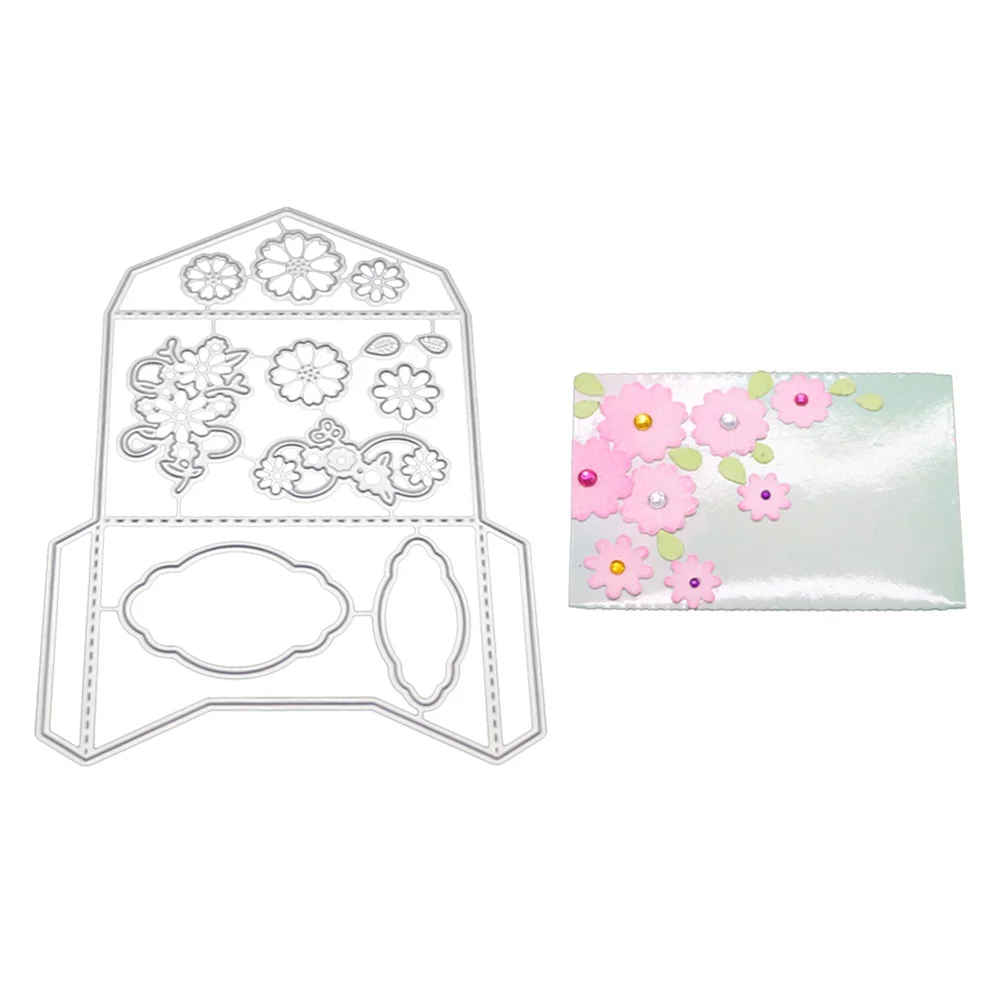 New Invitation Envelope Embossing Cutting Mold DIY Template Card Making Scrapbook Album Paper Process | Дом и сад