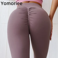 women yoga pants sport high waist butt lifting training fitness leggings gym workout sexy running trousers booty scrunch tights