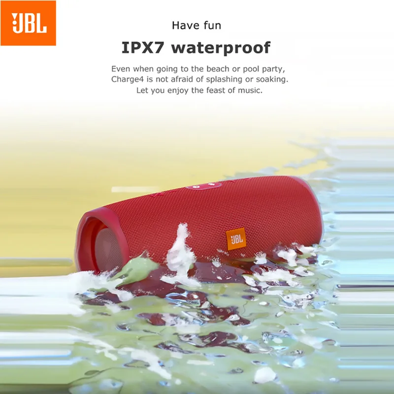 

JBL Charge 4 Wireless Bluetooth Speaker 4th Generation Portable Outdoor Audio Subwoofe