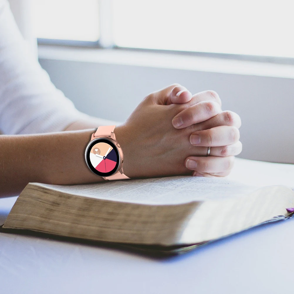 20 мм ремешок для часов Samsung Galaxy Watch Active 2 R500 R830 R820 спортивные силиконовые умные