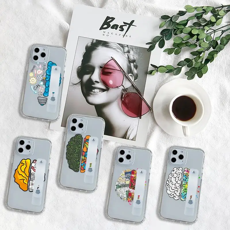 

Brain Test Puzzles Games pattern Phone Case Transparent For iPhone 7 8 11 12 se 2020 mini pro X XS XR MAX Plus