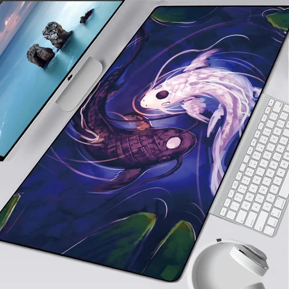

Gamer Fish Art XXL Large Gaming Computer Keyboard MouseMat Mousepad Office PC DeskPad Natural Rubber Gaming Mouse Pad For CS GO