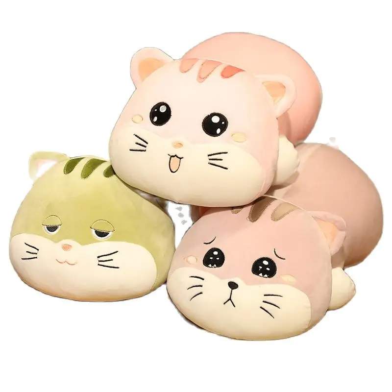 

35/50/ 60cm Kawaii Lying Cat Plush Toys Stuffed Cute Cats Doll Lovely Animal Pillow Soft Cartoon Cushion Kid Christmas Gift