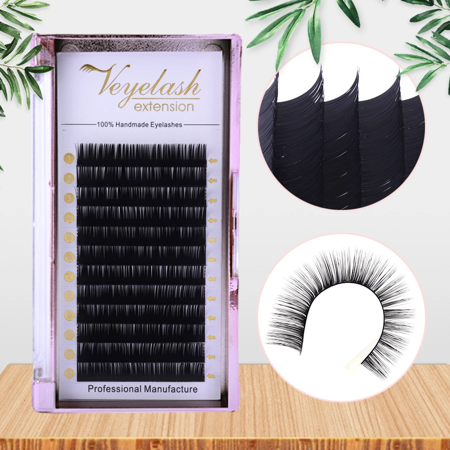 WOWANGEL все размеры норковые Индивидуальные Накладные ресницы гибридный набор